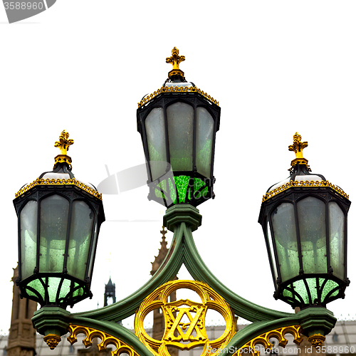 Image of europe in the sky of london lantern and abstract illumination