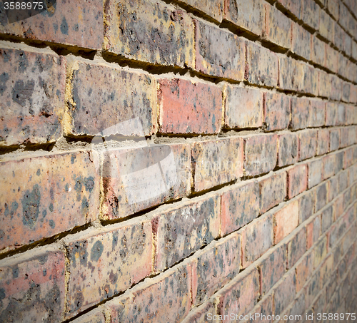 Image of in london   the    abstract    texture of a ancien wall and ruin