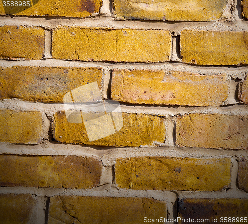 Image of in london   the    abstract    texture of a ancien wall and ruin