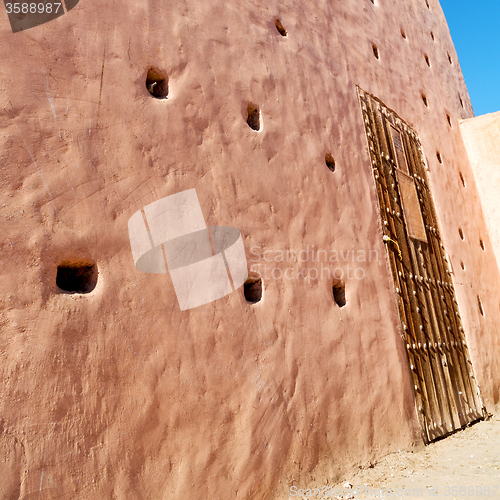 Image of line in morocco africa old tile and colorated floor ceramic abst