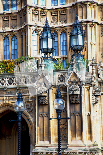 Image of europe in the wall of london lantern and abstract illumination