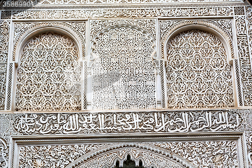 Image of line in   africa old tile and ceramic abstract