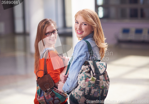 Image of happy student girls