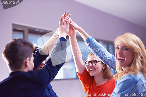 Image of happy students celebrate