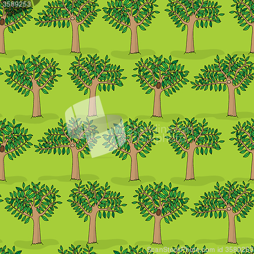 Image of Spring trees pattern
