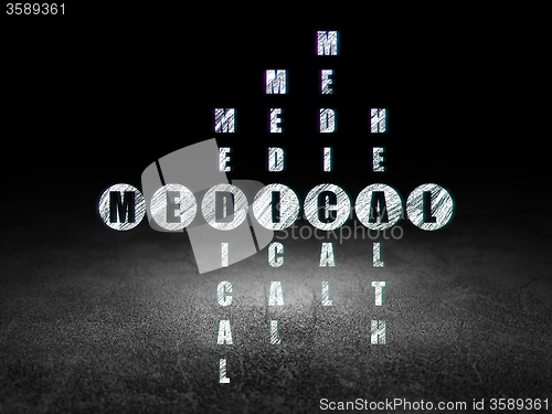 Image of Medicine concept: Medical in Crossword Puzzle