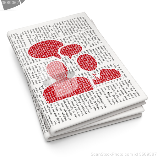 Image of Business concept: Business Meeting on Newspaper background