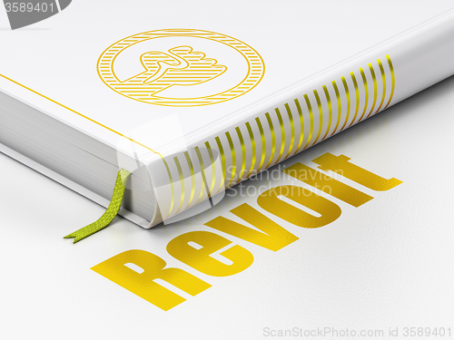 Image of Politics concept: book Uprising, Revolt on white background