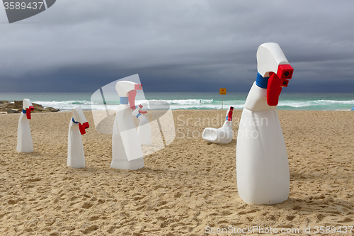 Image of Sculpture by the Sea - The Bottles