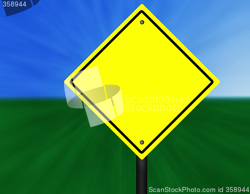 Image of Blank Graphic Street Sign