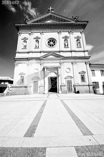 Image of medieval old architecture in italy europe milan religion       a