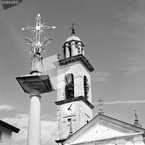 Image of  exterior old architecture in italy europe milan religion       