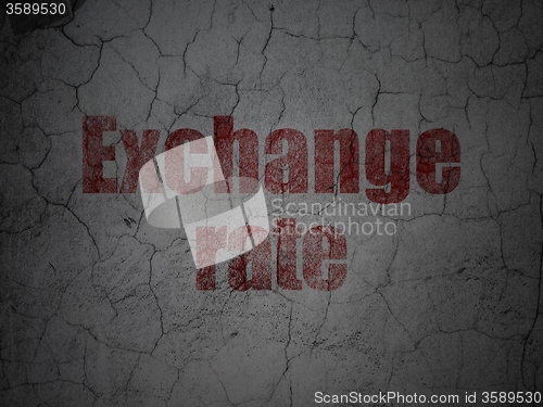 Image of Money concept: Exchange Rate on grunge wall background