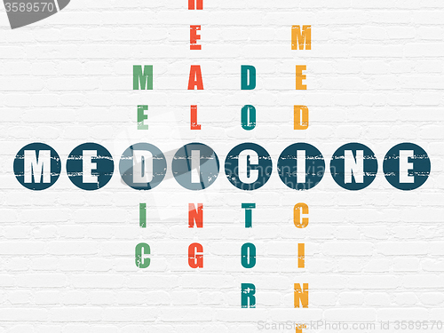 Image of Healthcare concept: Medicine in Crossword Puzzle