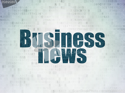 Image of News concept: Business News on Digital Paper background