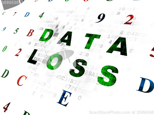Image of Data concept: Data Loss on Digital background