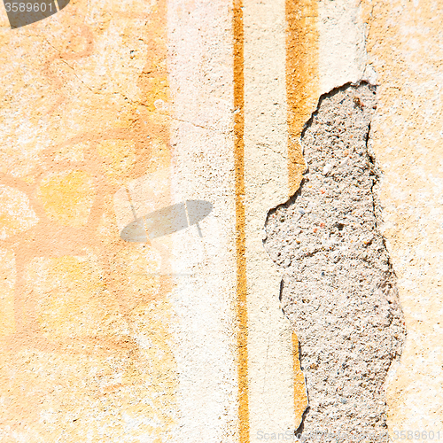 Image of  cracked  step   brick in  italy old wall and texture material t