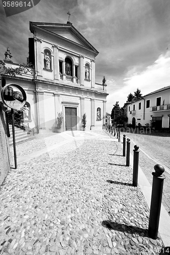 Image of monument old architecture in italy europe milan religion       a