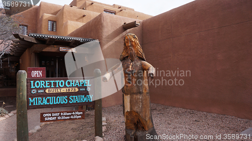 Image of Loretto chapel Santa Fe in New Mexico