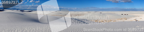 Image of White Sand Dunes on Sunny Day