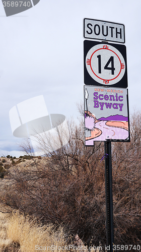 Image of Scenic byway sign in New Mexico