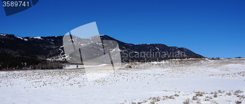 Image of Mountains with snow in winter