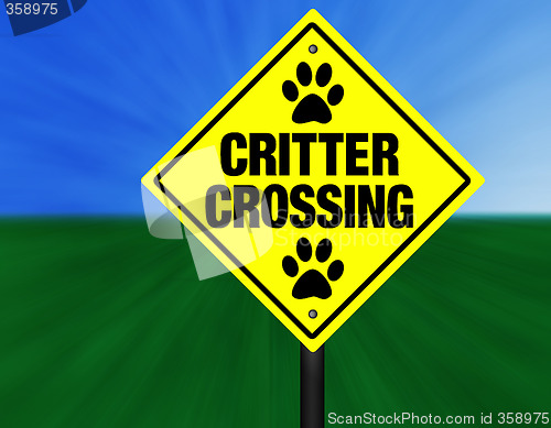 Image of Critter Crossing Graphi Street Sign