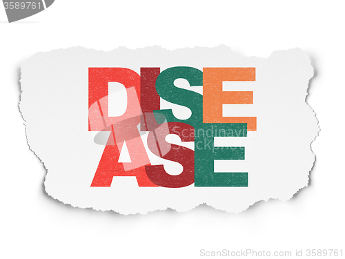 Image of Health concept: Disease on Torn Paper background