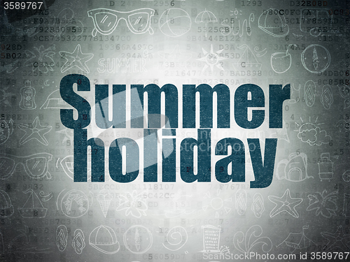 Image of Tourism concept: Summer Holiday on Digital Paper background