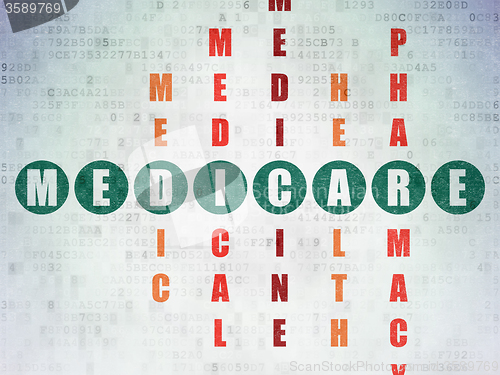 Image of Healthcare concept: Medicare in Crossword Puzzle