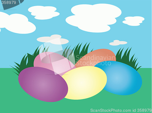 Image of Easter Eggs Greeting Card