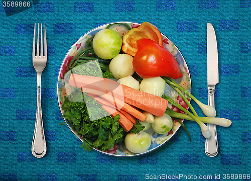 Image of vegetables on plate