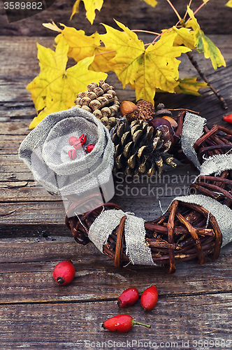 Image of autumn wreath garland