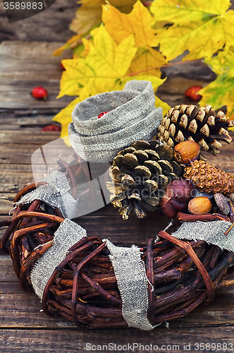 Image of autumn wreath garland