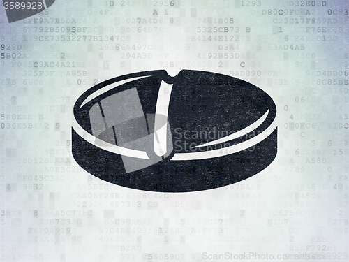 Image of Healthcare concept: Pill on Digital Paper background