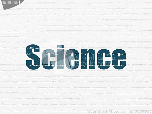 Image of Science concept: Science on wall background