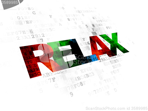 Image of Travel concept: Relax on Digital background