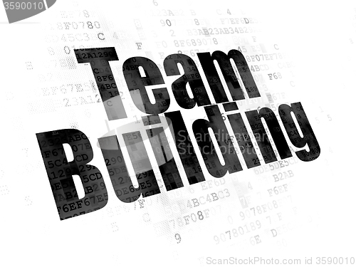 Image of Business concept: Team Building on Digital background