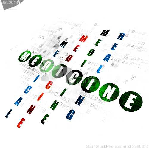 Image of Healthcare concept: Medicine in Crossword Puzzle