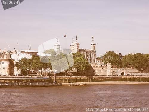 Image of Retro looking Tower of London