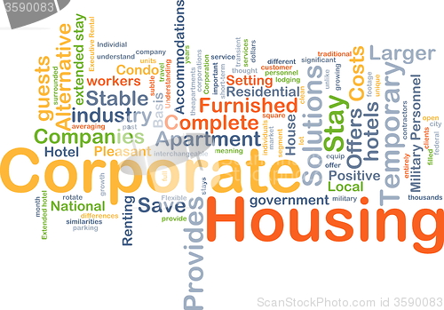 Image of Corporate housing background concept