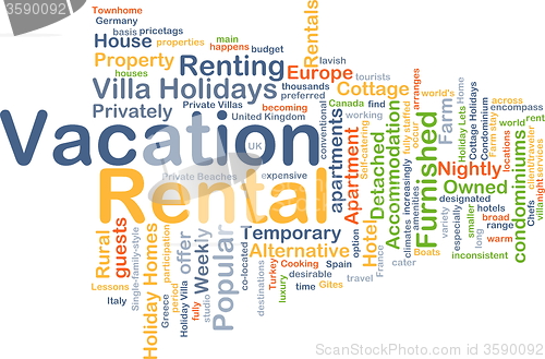 Image of Vacation rental background concept