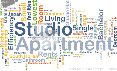 Image of Studio apartment background concept