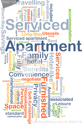 Image of Serviced apartment background concept