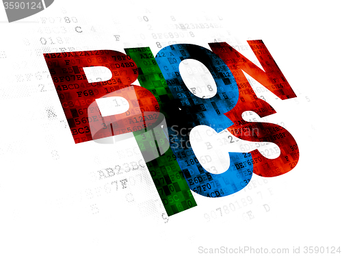 Image of Science concept: Bionics on Digital background