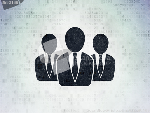 Image of Law concept: Business People on Digital Paper background