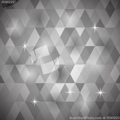 Image of Grey Geometric Retro Pattern