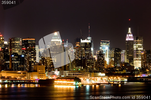 Image of Manhattan at night