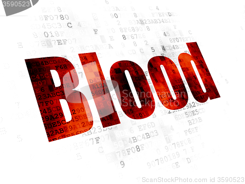 Image of Medicine concept: Blood on Digital background