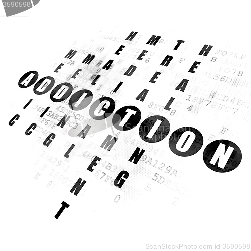 Image of Health concept: Addiction in Crossword Puzzle